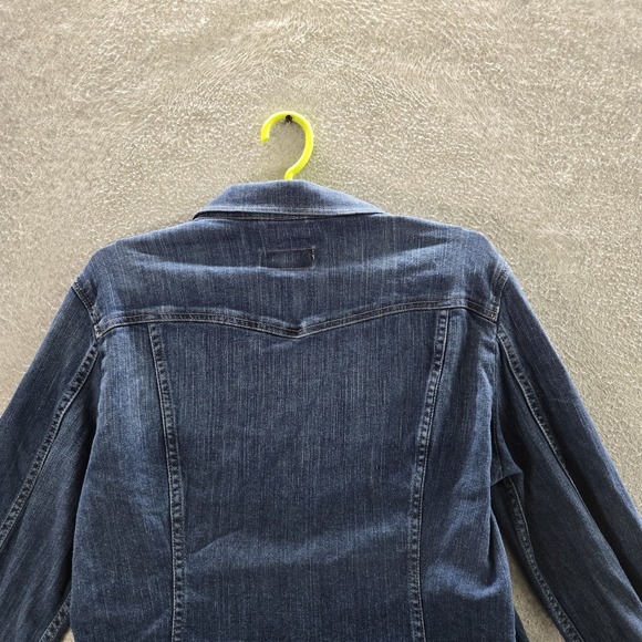 Levi's Women Jacket L Blue Denim Jean Trucker Long Sleeve - Picture 10 of 11